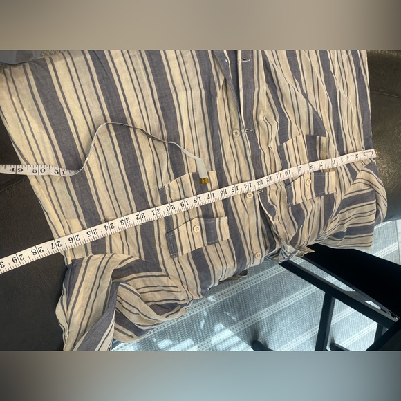 NWT Torrid $65 Stripe Voile Drop Shoulder cotton Shirt Kimono Size 2X - Picture 9 of 9